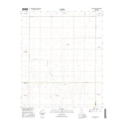 2017 Map of Button Mesa NE, 2017 Print