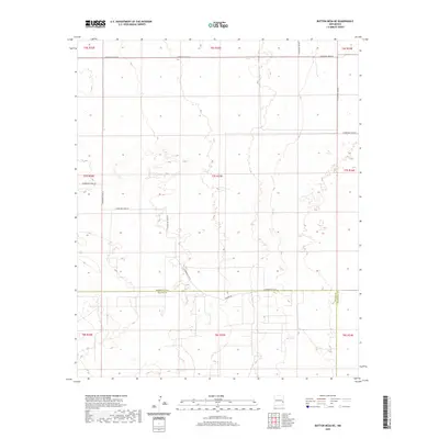 2020 Map of Button Mesa NE, 2020 Print