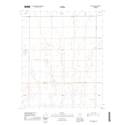 2023 Map of Button Mesa NE, 2023 Print