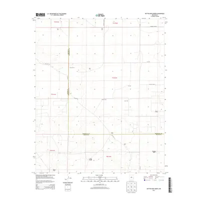 2013 Map of Button Mesa North, 2013 Print