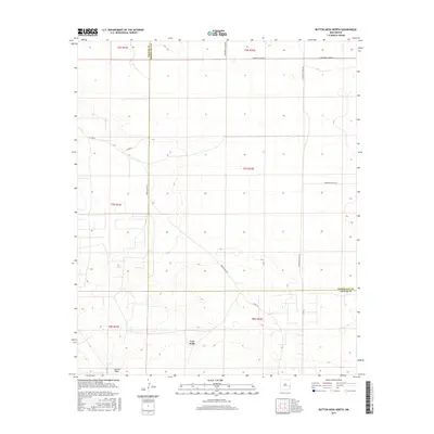 2017 Map of Button Mesa North, 2017 Print