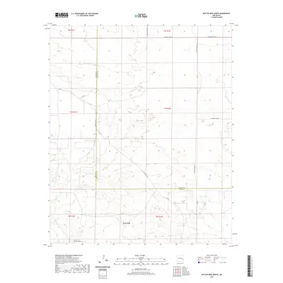 2020 Map of Button Mesa North, 2020 Print