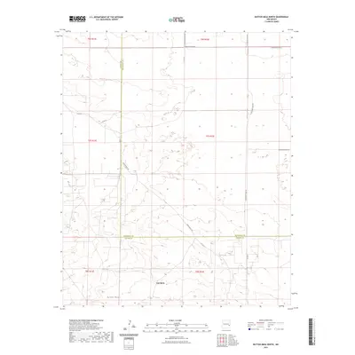 2023 Map of Button Mesa North, 2023 Print