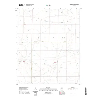 2020 Map of Button Mesa South, 2020 Print