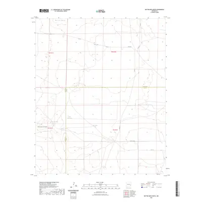 2023 Map of Button Mesa South, 2023 Print