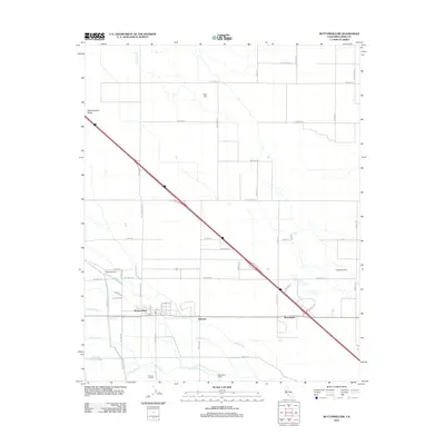 2012 Map of Buttonwillow, 2012 Print
