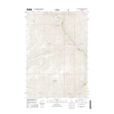 2013 Map of Butts Creek Point, 2013 Print
