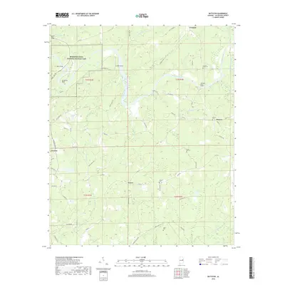 2018 Map of Buttston, 2018 Print