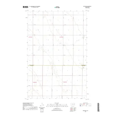 2018 Map of Buxton NW, 2018 Print
