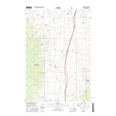 2017 Map of Buxton, 2017 Print