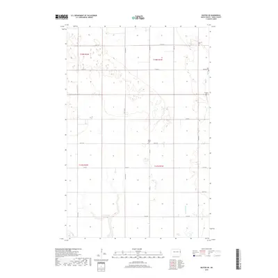 2018 Map of Buxton SW, 2018 Print
