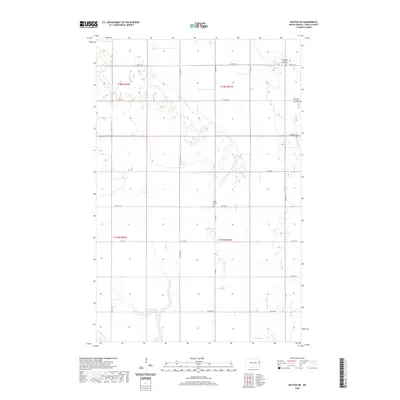 2020 Map of Buxton SW, 2020 Print