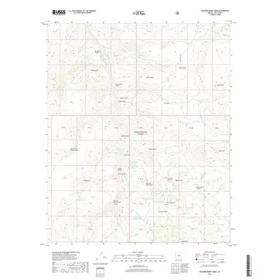 2018 Map of Buzzard Roost Mesa, 2018 Print