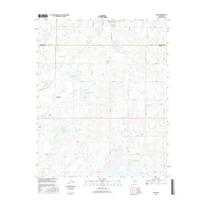 2016 Map of Byars, 2016 Print