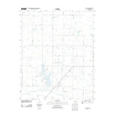 2012 Map of Byars SW, 2012 Print