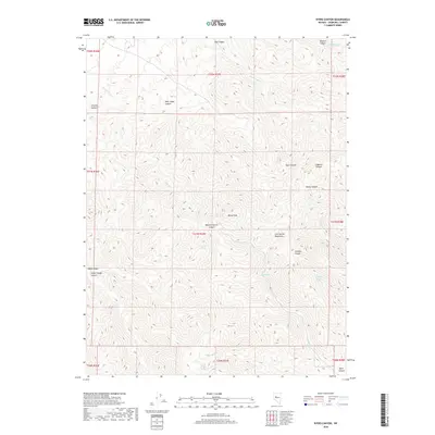 2018 Map of Byers Canyon, 2018 Print