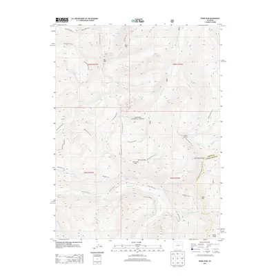 2013 Map of Byers Peak, 2013 Print
