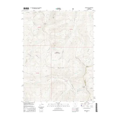 2016 Map of Byers Peak, 2016 Print