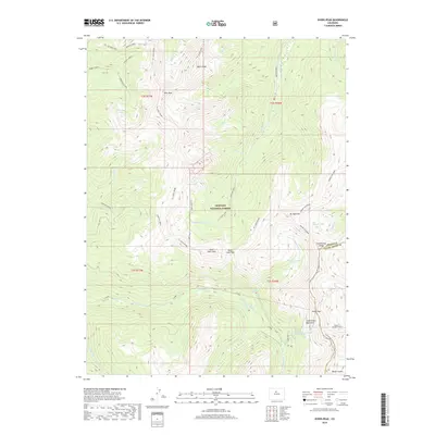 2019 Map of Byers Peak, 2019 Print