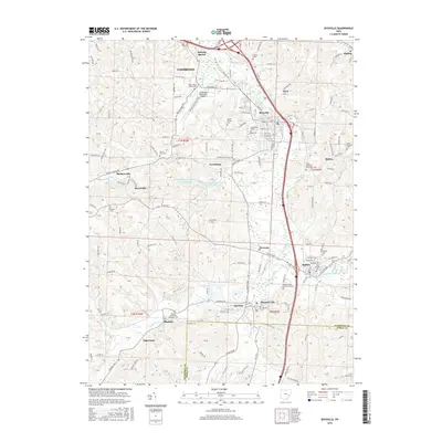 2016 Map of Byesville, 2016 Print