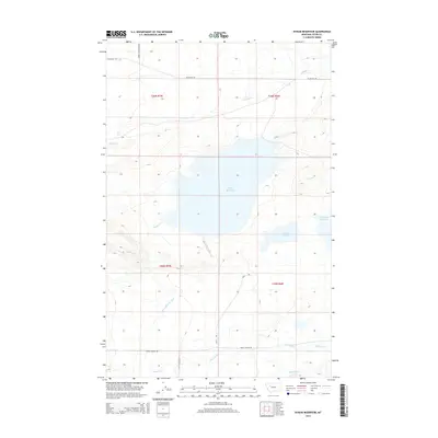 2014 Map of Bynum Reservoir, 2014 Print