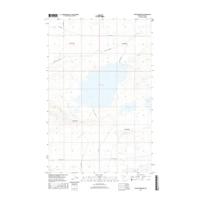 2017 Map of Bynum Reservoir, 2017 Print