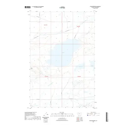 2020 Map of Bynum Reservoir, 2020 Print