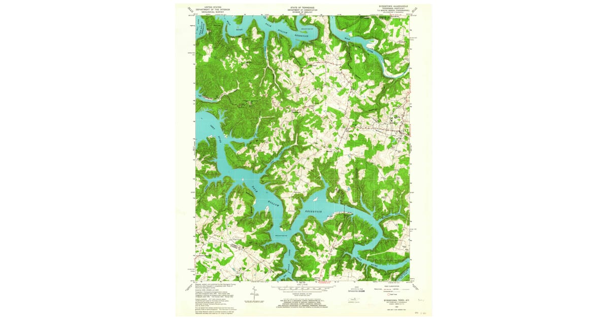 1960s Maps of Star Point TN - Byrdstown Pickett County Tn Usgs Topo 1962 P1964 Og 1200x630