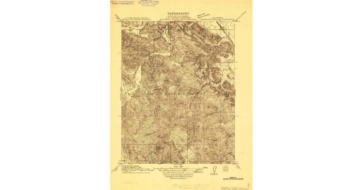 Old Maps of Byron CA for Metal - Byron Hot Springs Contra Costa County Ca Usgs Topo 1911 Og 1200x630 