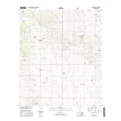 2017 Map of C Bar Ranch, 2017 Print