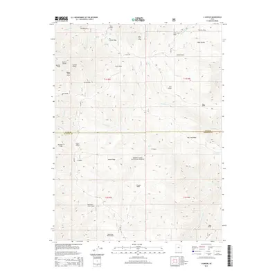 2014 Map of C Canyon, 2014 Print