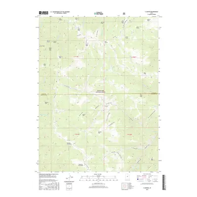 2017 Map of C Canyon, 2017 Print
