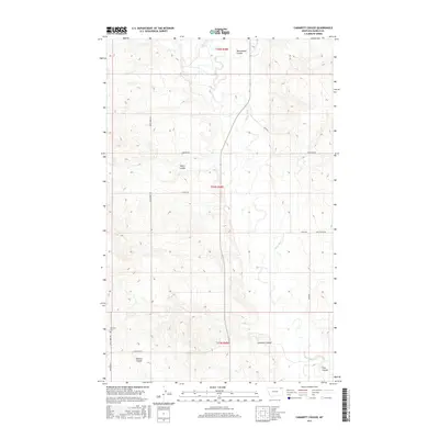 2017 Map of Cabarett Coulee, 2017 Print