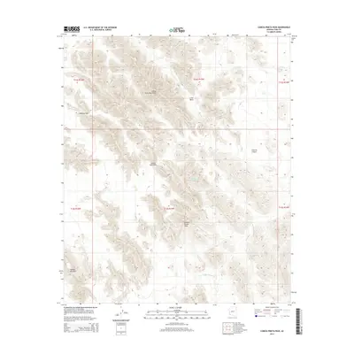 2014 Map of Cabeza Prieta Peak, 2014 Print