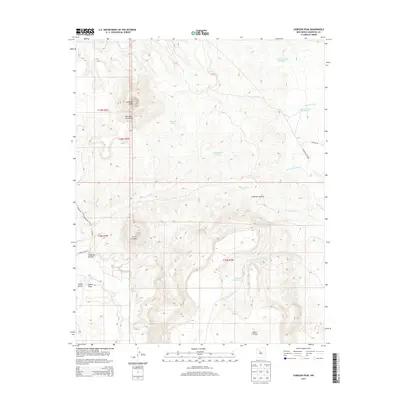 2013 Map of Cabezon Peak, 2013 Print