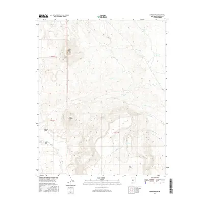 2017 Map of Cabezon Peak, 2017 Print