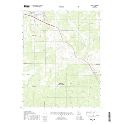 2017 Map of Cabool SE, 2017 Print