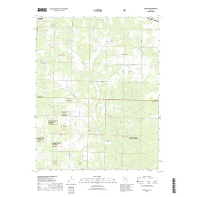 2017 Map of Cabool SW, 2017 Print