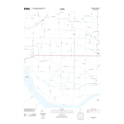 2013 Map of Caborn, 2013 Print