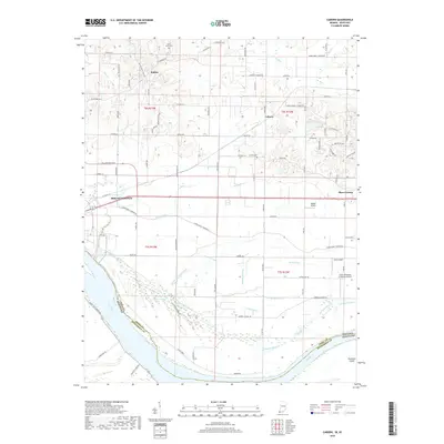 2019 Map of Caborn, 2019 Print