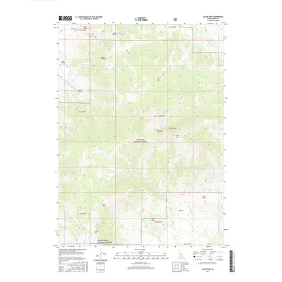 2017 Map of Cache Peak, 2017 Print