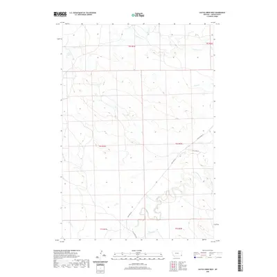 2020 Map of Cactus Creek West, 2020 Print
