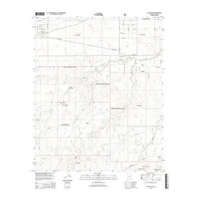 2014 Map of Cactus Flat, 2014 Print