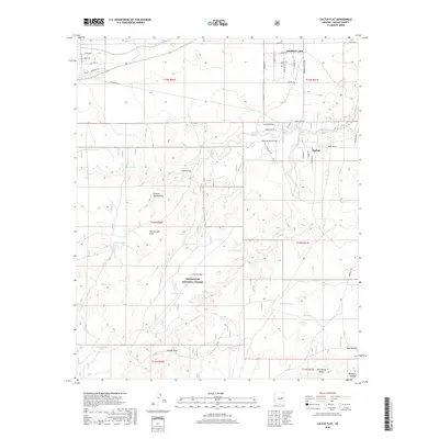 2018 Map of Cactus Flat, 2018 Print