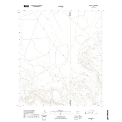 2019 Map of Cactus Flat, 2019 Print