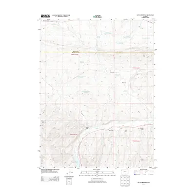 2013 Map of Cactus Reservoir, 2013 Print