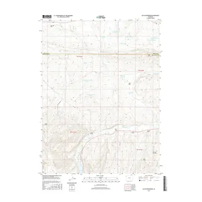2016 Map of Cactus Reservoir, 2016 Print