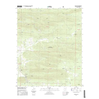 2017 Map of Caddo Gap, 2017 Print