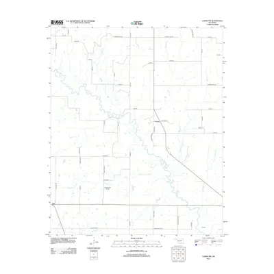 2012 Map of Caddo NW, 2012 Print