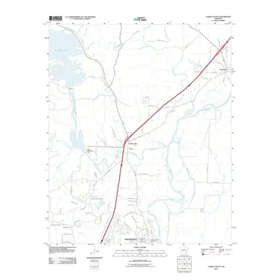 2011 Map of Caddo Valley, 2011 Print